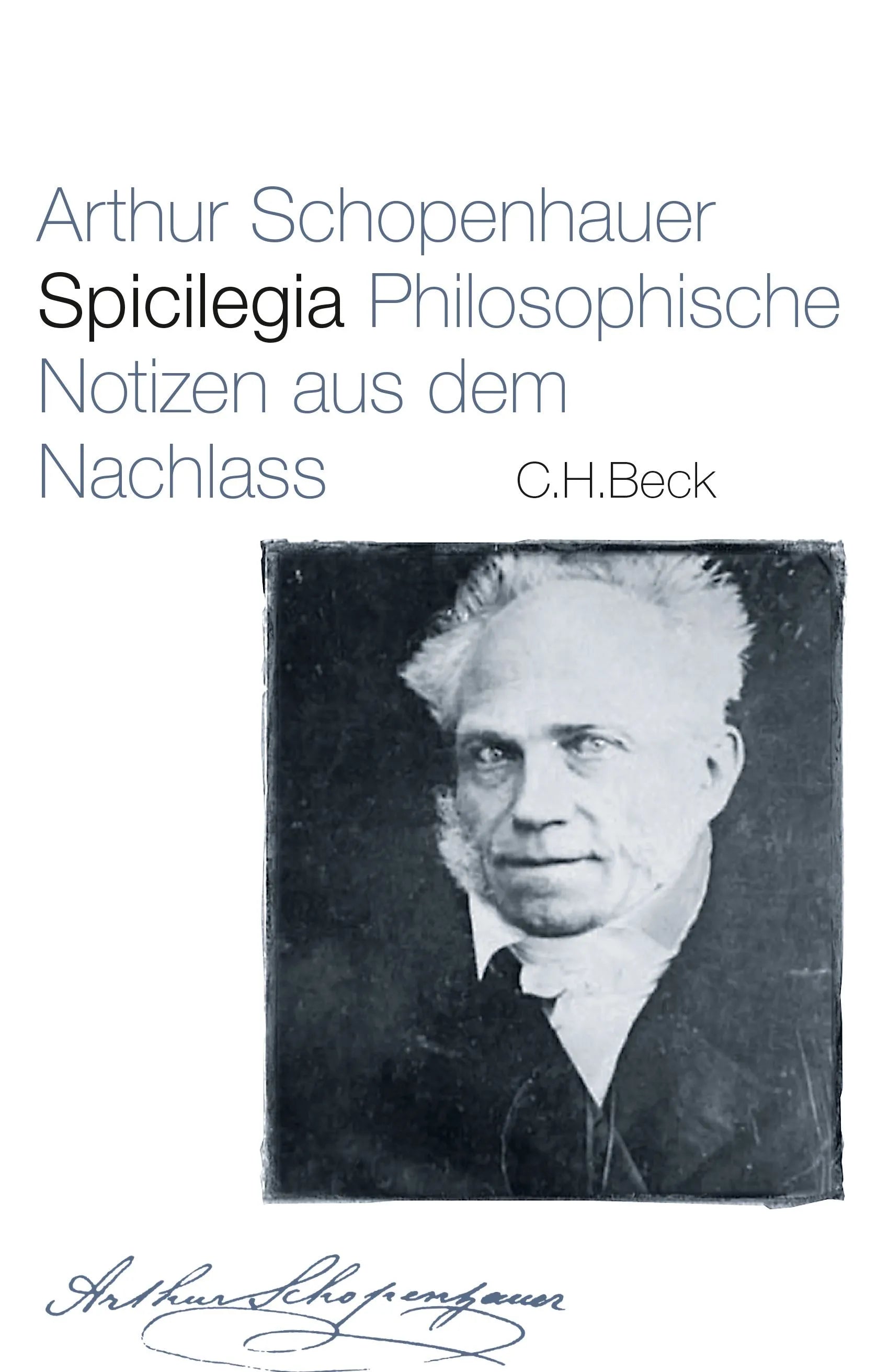 Buchcover von 'Spicilegia' - Gebundene Ausgabe von Arthur Schopenhauer