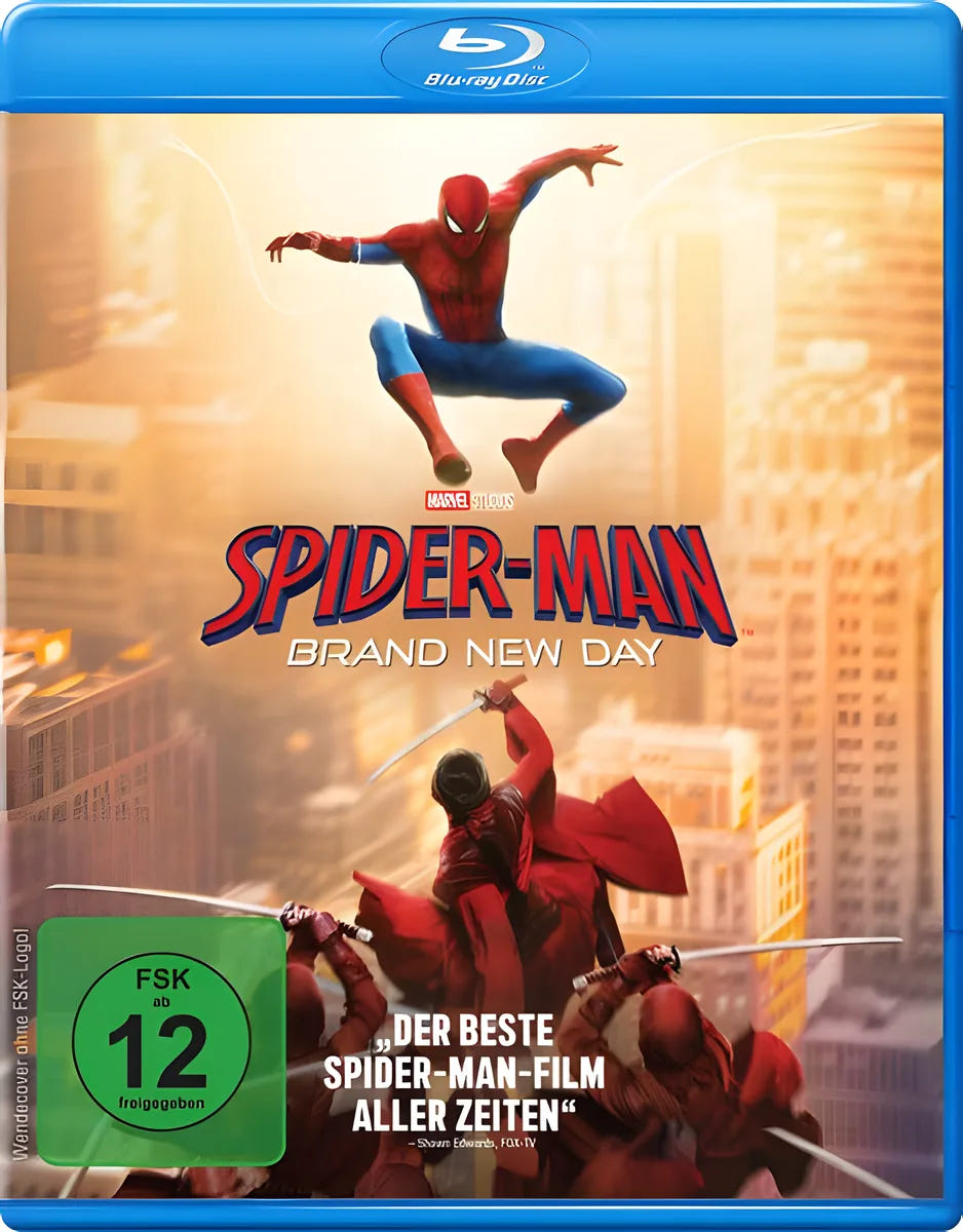 Blu-ray-Cover: Spider-Man: Brand New Day. Regie: Destin Daniel Cretton
