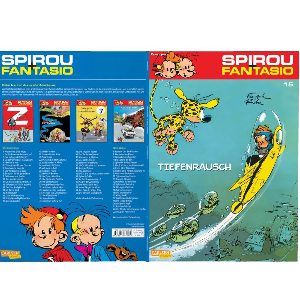 Produktansicht: Spirou und Fantasio 15: Tiefenrausch (Taschenbuch)