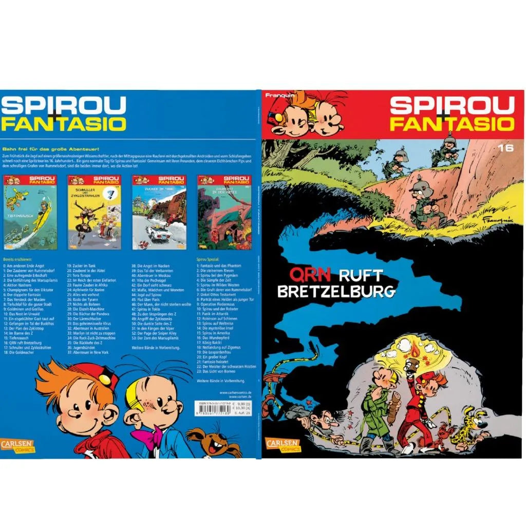 Abbildung von 'Spirou und Fantasio 16: QRN ruft Bretzelburg'