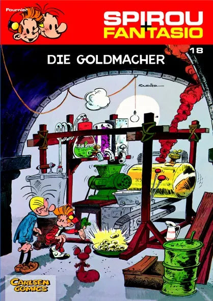 Buchcover von 'Spirou und Fantasio 18: Die Goldmacher' - Taschenbuch von Jean-Claude Fournier