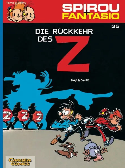 Buchcover von 'Spirou und Fantasio 35: Die Rückkehr des Z' - Taschenbuch von Janry