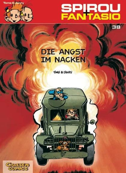 Buchcover von 'Spirou und Fantasio 38: Die Angst im Nacken' - Taschenbuch von Janry
