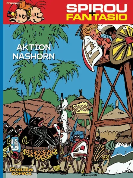 Buchcover von 'Spirou und Fantasio 4: Aktion Nashorn' - Taschenbuch von André Franquin