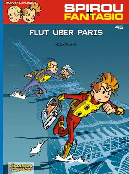 Buchcover von 'Spirou und Fantasio 45: Flut über Paris' - Taschenbuch von Jose Luis Munuera