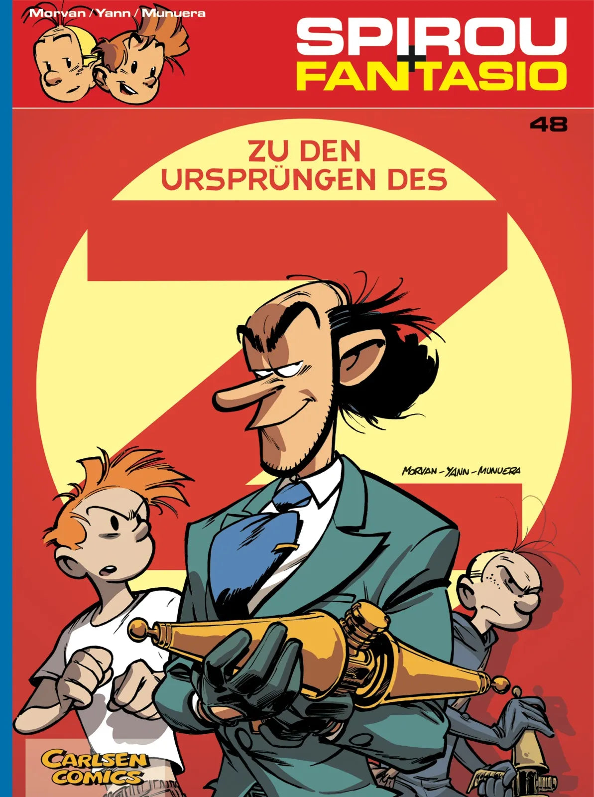 Buchcover von 'Spirou und Fantasio 48: Zu den Ursprüngen des Z' - Taschenbuch von Jean David Morvan
