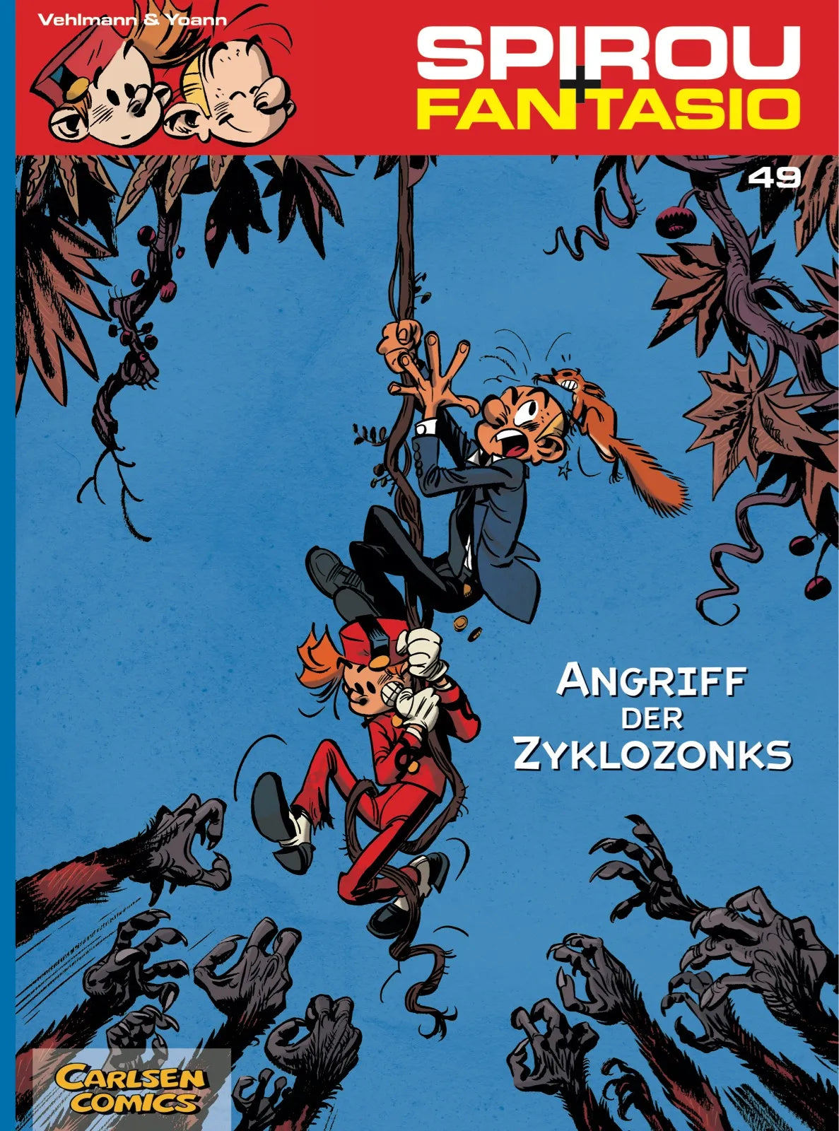Buchcover von 'Spirou und Fantasio 49: Angriff der Zyklozonks' - Taschenbuch von Fabien Vehlmann