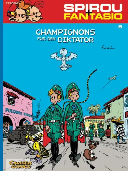 Buchcover von 'Spirou und Fantasio 5: Champignons für den Diktator' - Taschenbuch von André Franquin