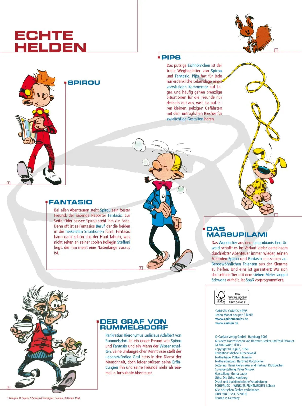 Produktansicht: Spirou und Fantasio 6: Der doppelte Fantasio (Taschenbuch)