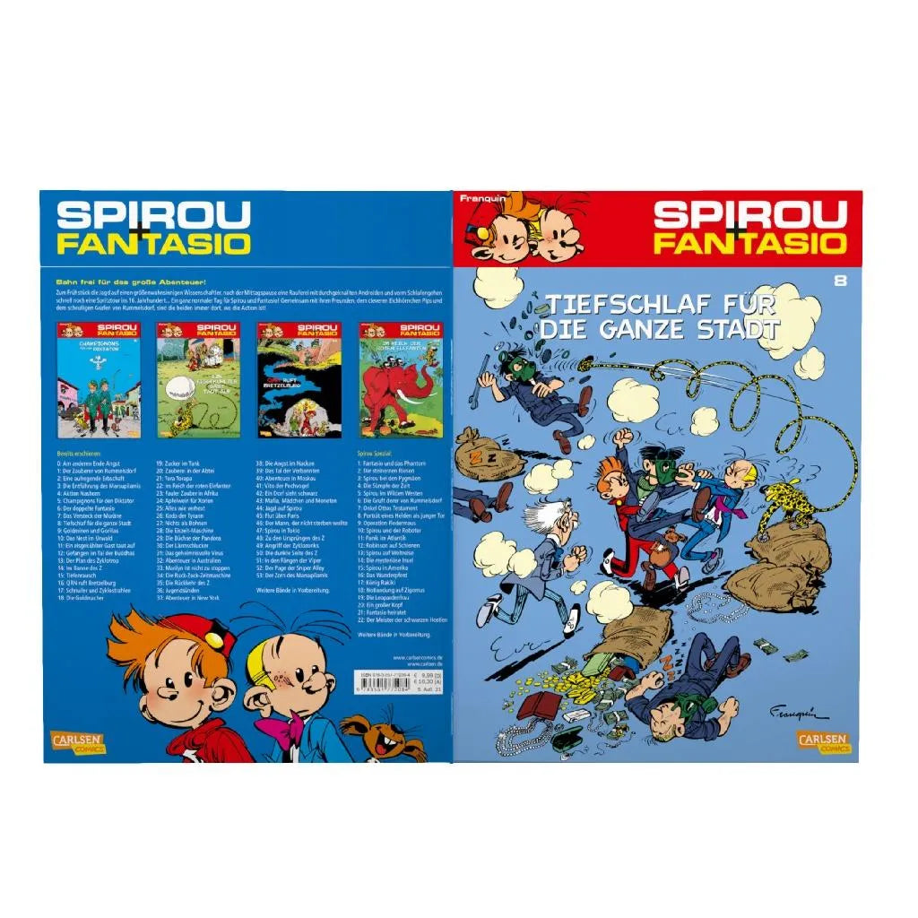Produktansicht: Spirou und Fantasio 8: Tiefschlaf für die ganze Stadt (Taschenbuch)