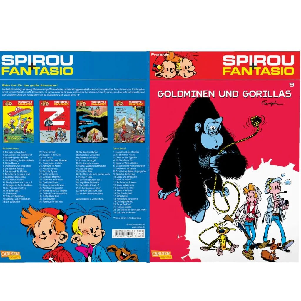 Produktansicht: Spirou und Fantasio 9: Goldminen und Gorillas (Taschenbuch)
