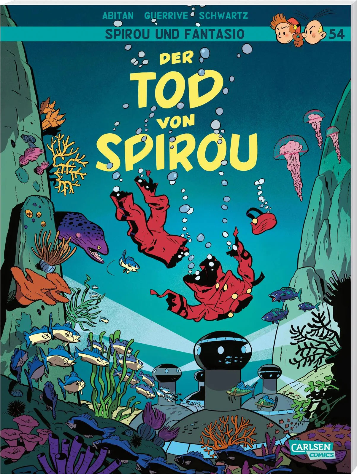 Buchcover von 'Spirou und Fantasio: Band 54: Der Tod von Spirou' - Taschenbuch von Sophie Guerrive