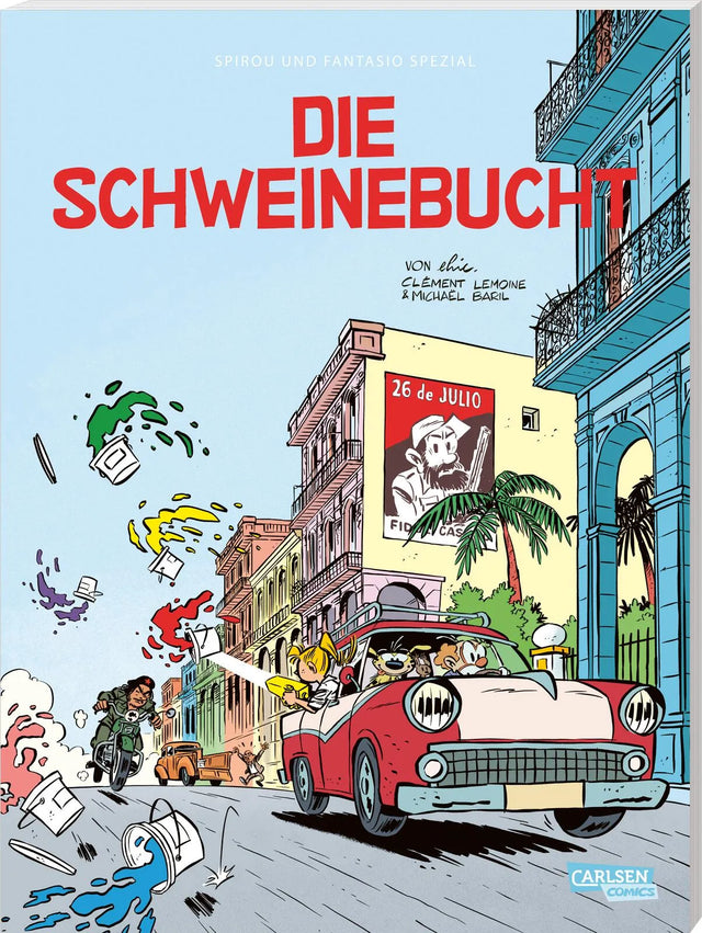 Buchcover von 'Spirou und Fantasio Spezial 43: Die Schweinebucht' - Taschenbuch von Christophe Lemoine