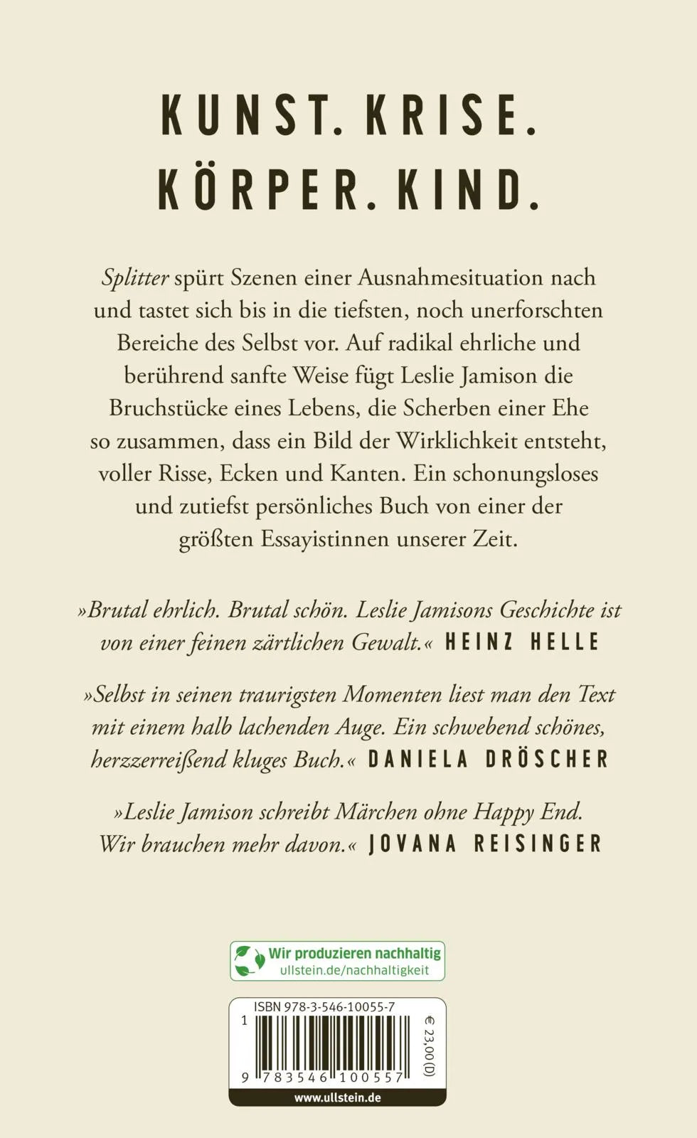 Rückseite: Splitter (Hardcover)