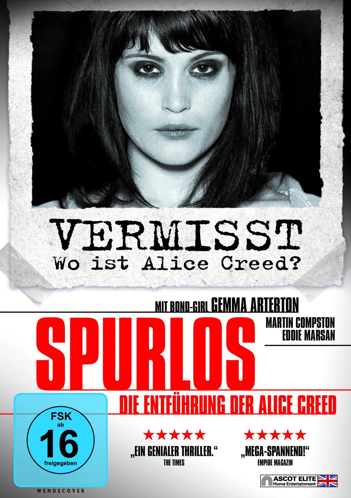 Spurlos - Die Entführung der Alice Creed - DVD
