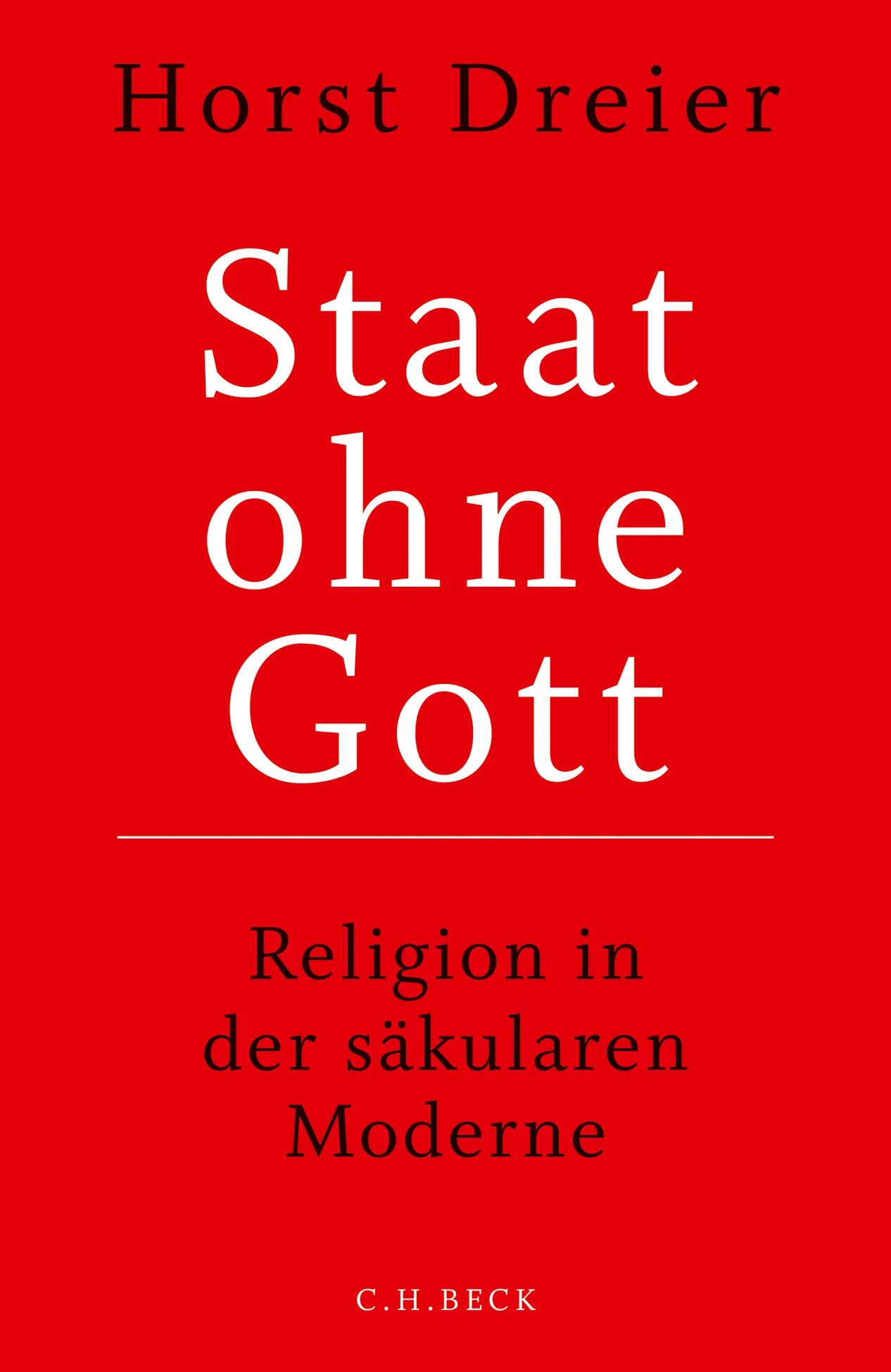 Buchcover von 'Staat ohne Gott' - Gebundene Ausgabe von Horst Dreier