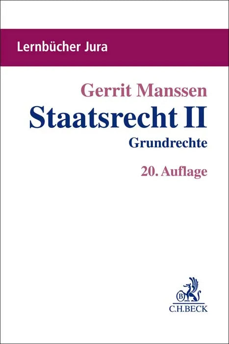 Buchcover von 'Staatsrecht II' - Taschenbuch von Gerrit Manssen