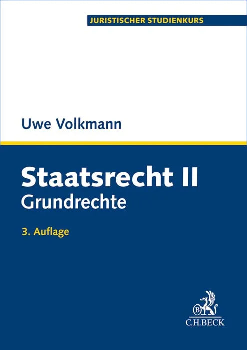 Buchcover von 'Staatsrecht II' - Taschenbuch von Uwe Volkmann