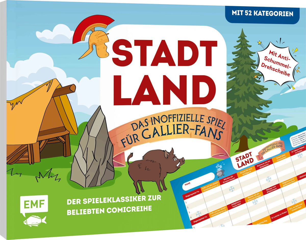 Kinderspiel: Stadt, Land, das inoffizielle Spiel für Gallier-Fans – Der Spieleklassiker zur beliebten Comicreihe