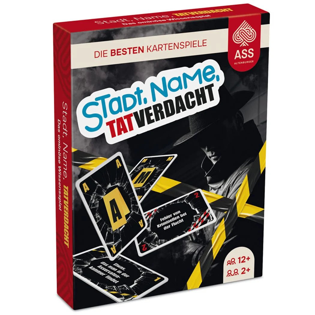 Krimispiel: Stadt, Name, Tatverdacht - Crime Spiel für 2-4 Spieler, ab 7 Jahre (Krimispiel)
