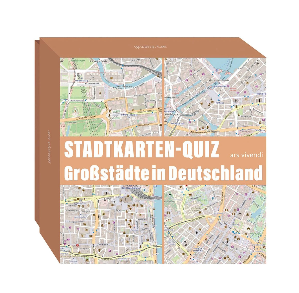 Quizspiel: Stadtkarten-Quiz Großstädte in Deutschland