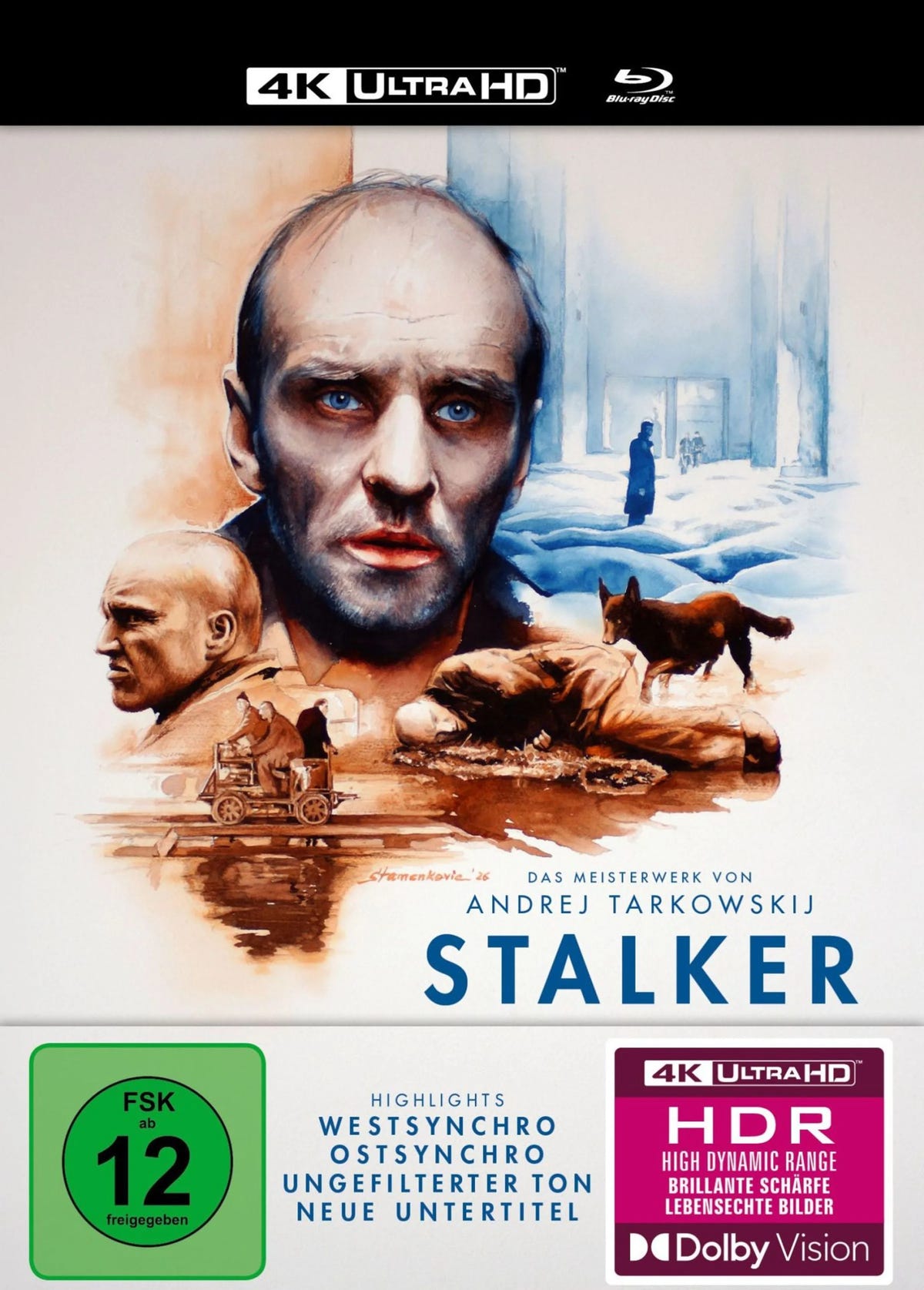 4K UHD Blu-ray-Cover: Stalker. Regie: Andrej Tarkowski