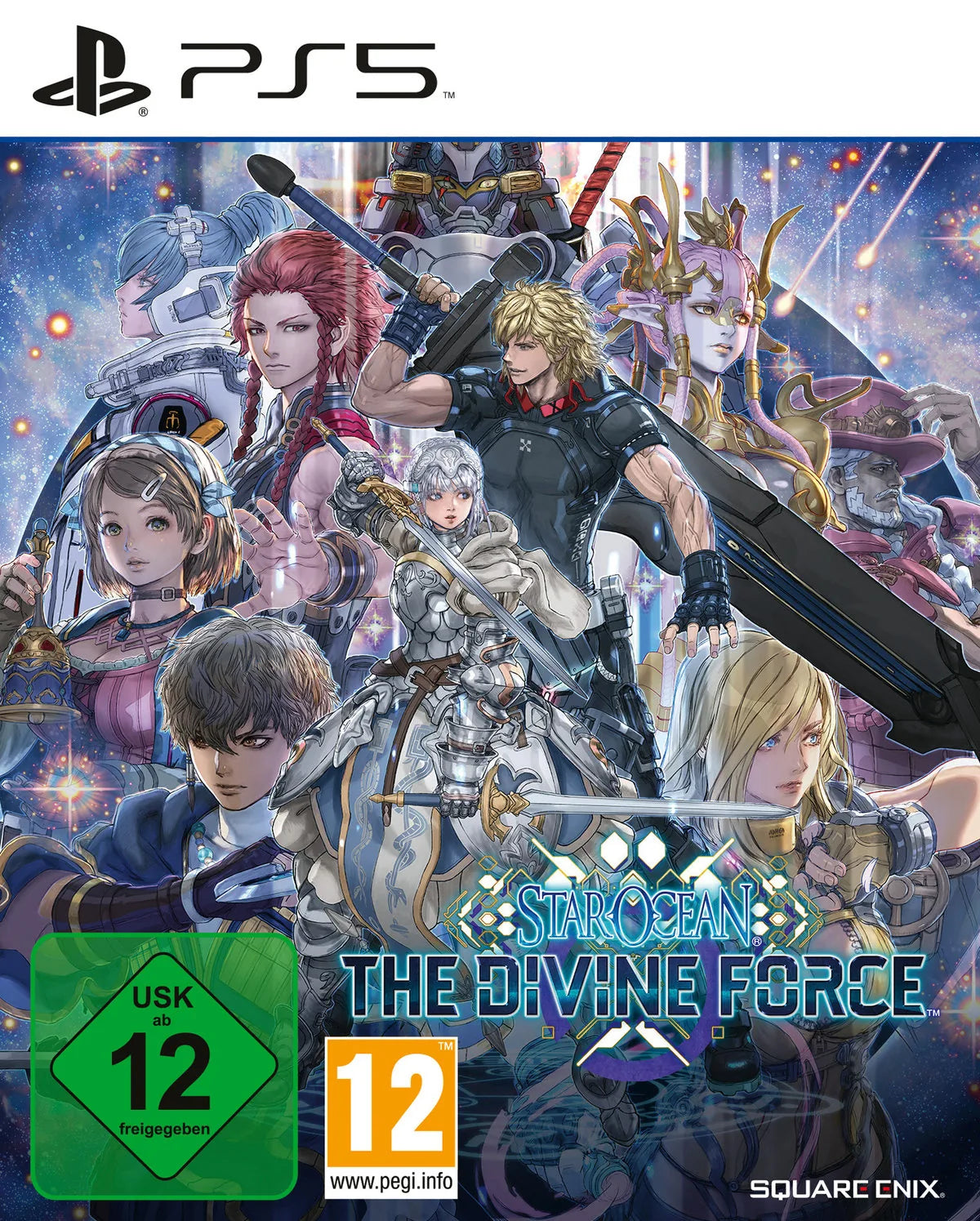 Cover: Star Ocean - The Divine Force für Playstation 5. Publisher: PLAION GmbH