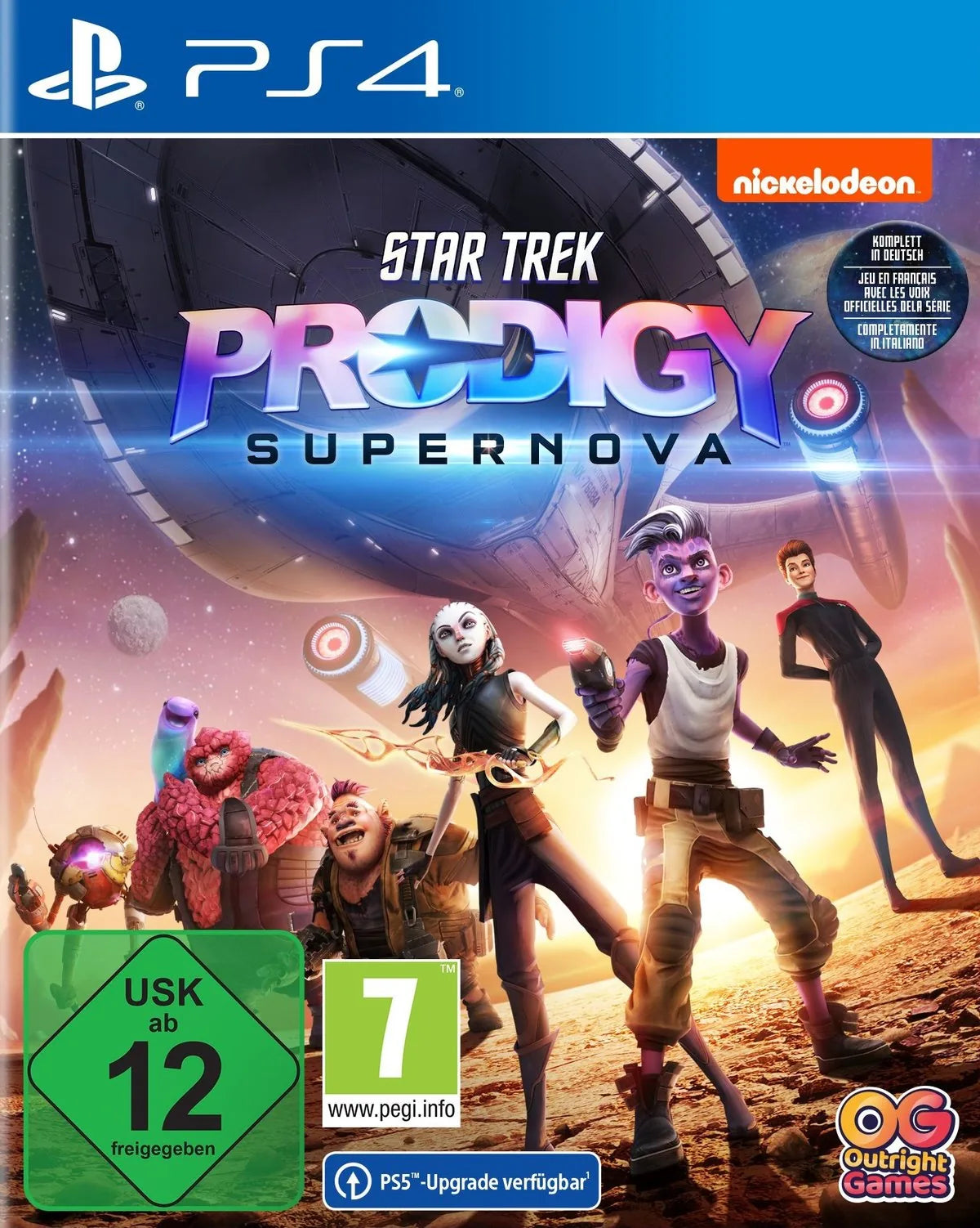 Cover: Star Trek Prodigy: Supernova für Playstation 4. Publisher: Bandai Namco Entertainment Germany