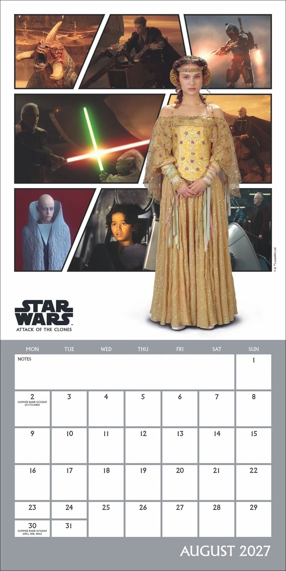 Star Wars Classic Broschurkalender 2027 – Ansicht