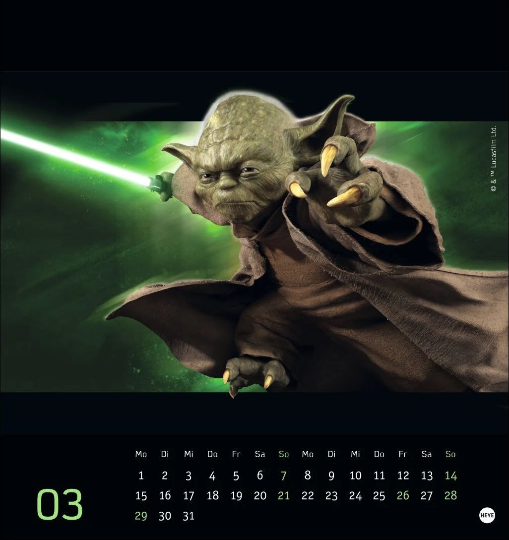 Star Wars Postkartenkalender 2027 – Ansicht