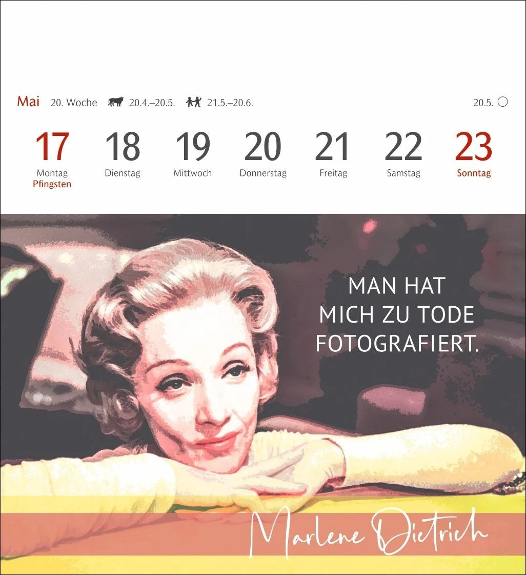 Starke Frauen Postkartenkalender 2027 - Kalender mit 53 Karten – Ansicht