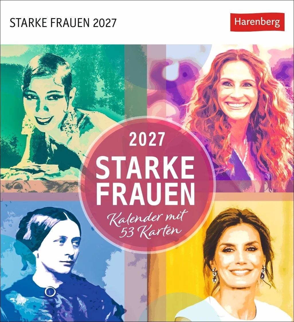 Postkartenkalender: Starke Frauen Postkartenkalender 2027 - Kalender mit 53 Karten