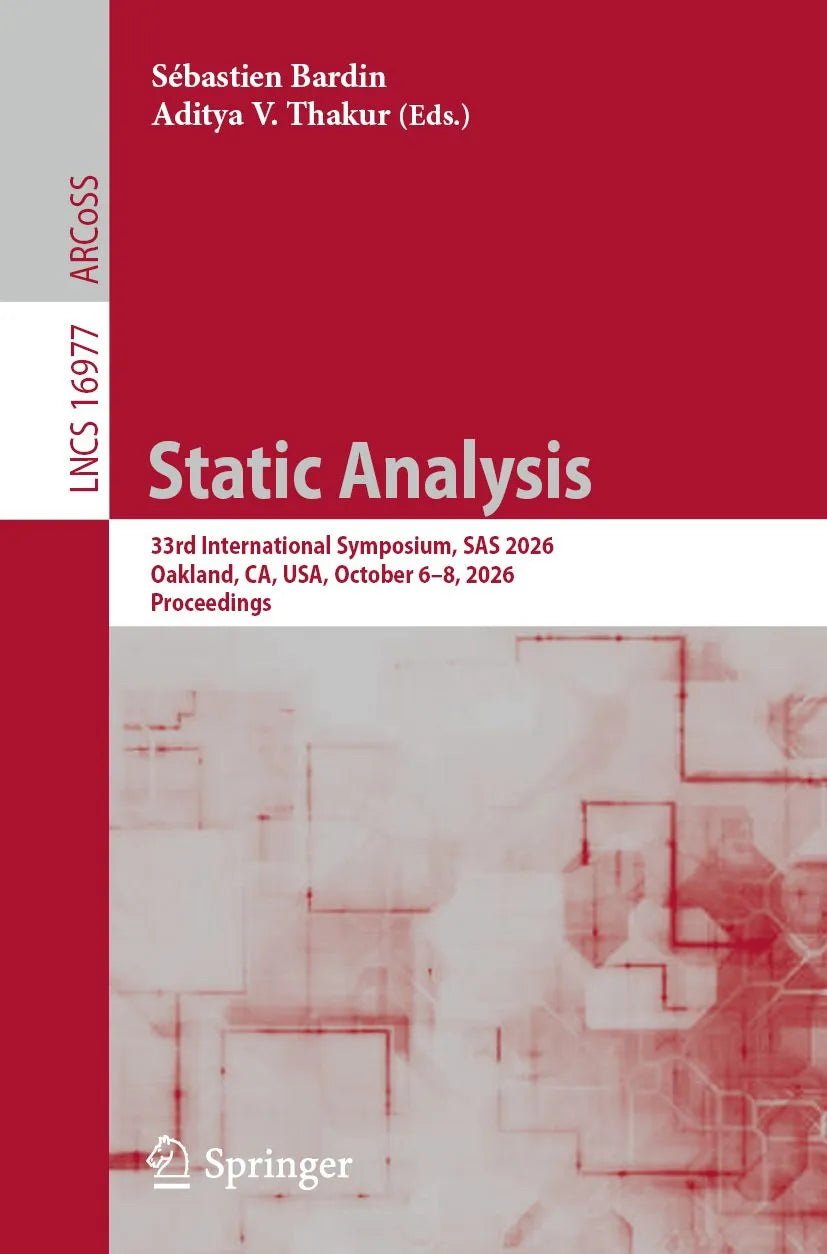 Cover: Static Analysis (E-Book) von Sébastien Bardin