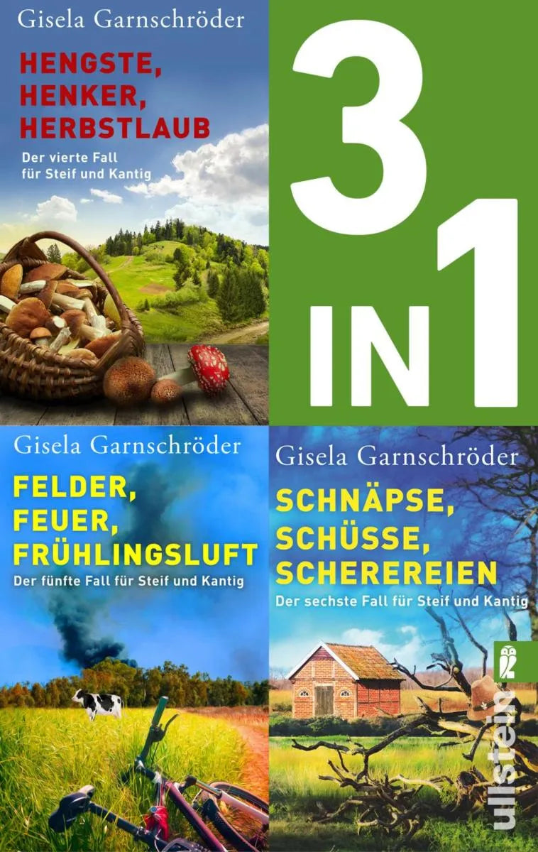 Cover: Steif und Kantig ermitteln - Band 4-6 der beliebten Cosy-Crime-Reihe (E-Book) von Gisela Garnschröder