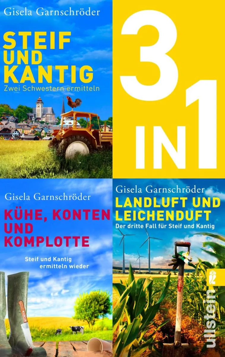 Cover: Steif und Kantig ermitteln - Die ersten drei Bände der beliebten Cosy-Crime-Reihe (E-Book) von Gisela Garnschröder