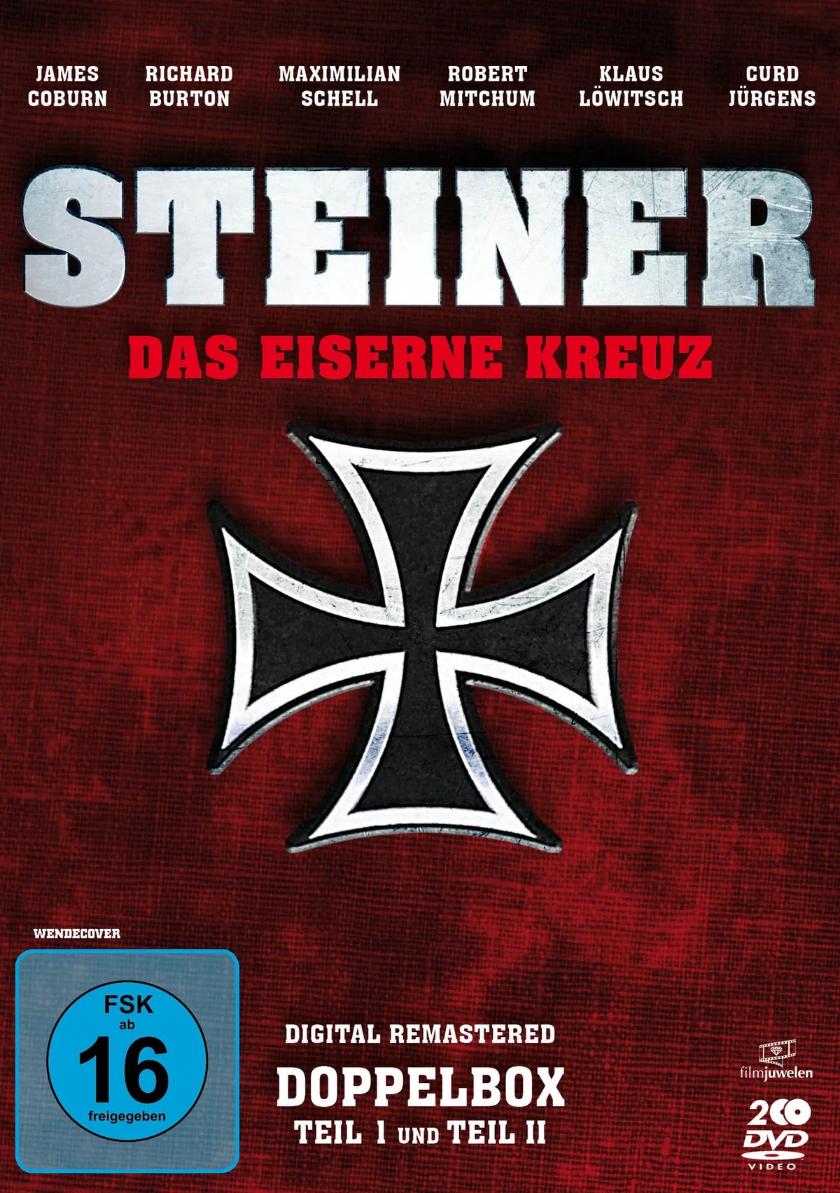 DVD-Cover: Steiner - Das Eiserne Kreuz Teil I und Teil II. Regie: Sam Peckinpah