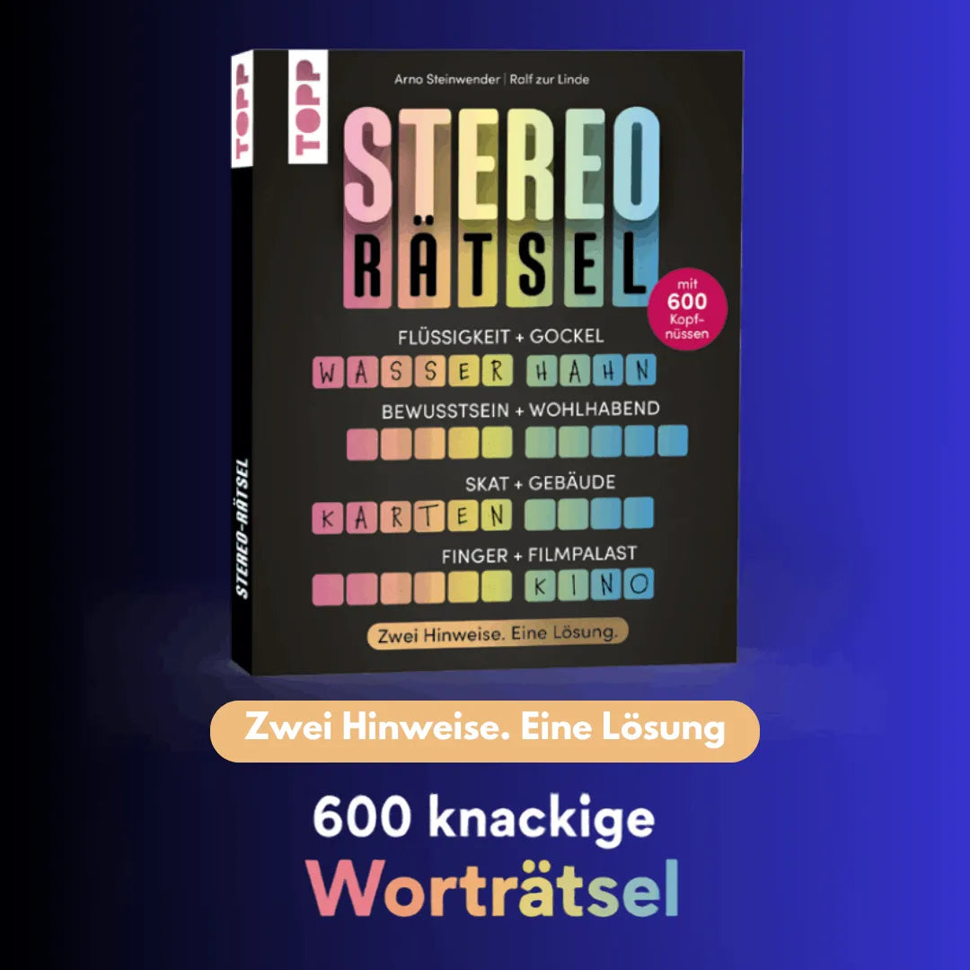 Detailansicht: Stereo-Rätsel – Zwei Hinweise, eine Lösung (Taschenbuch)