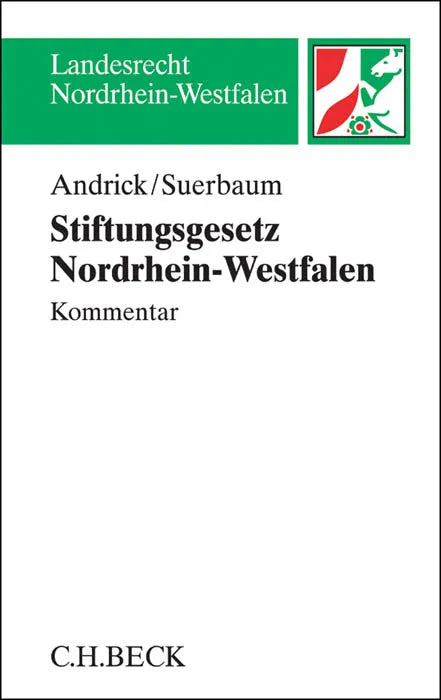 Buchcover von 'Stiftungsgesetz für das Land Nordrhein-Westfalen StiftG NRW' - Taschenbuch von Bernd Andrick