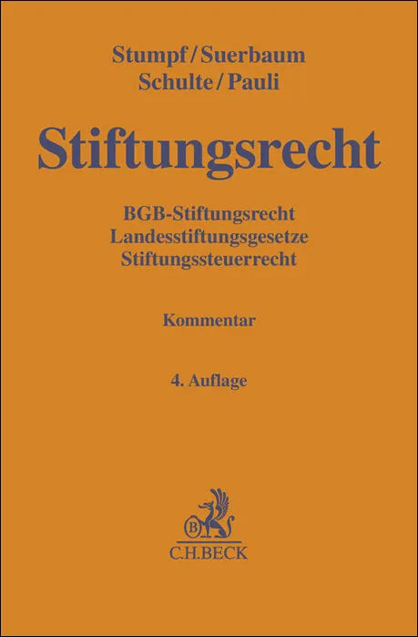 Buchcover von 'Stiftungsrecht' - Gebundene Ausgabe von Christoph Stumpf