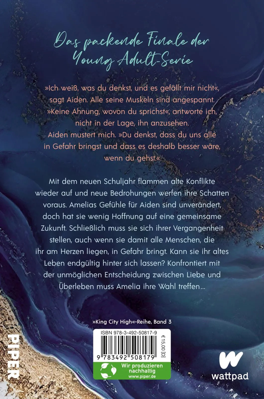 Buchrückseite von 'Still with me' mit Klappentext - Paperback