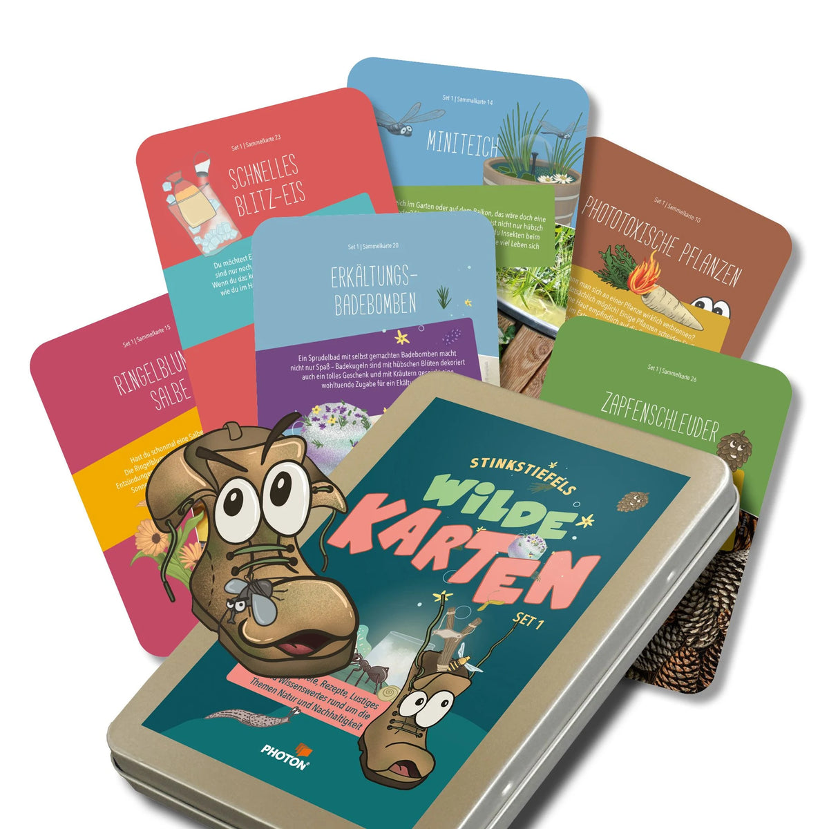 Stinkstiefels Wilde Karten Set 1 – Ansicht