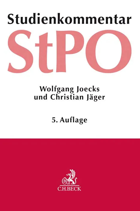 Buchcover von 'Strafprozessordnung' - Taschenbuch von Wolfgang Joecks
