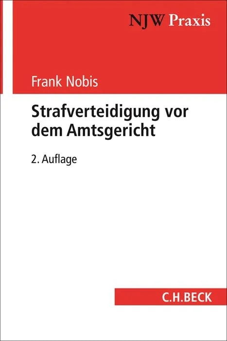 Buchcover von 'Strafverteidigung vor dem Amtsgericht' - Taschenbuch von Frank Nobis