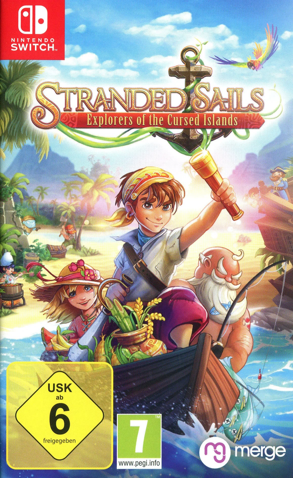 Cover: Stranded Sails - Explorers of the Cursed Islands für Nintendo Switch. Publisher: EuroVideo Medien GmbH Games