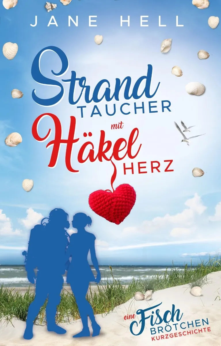 Strandtaucher mit Häkelherz