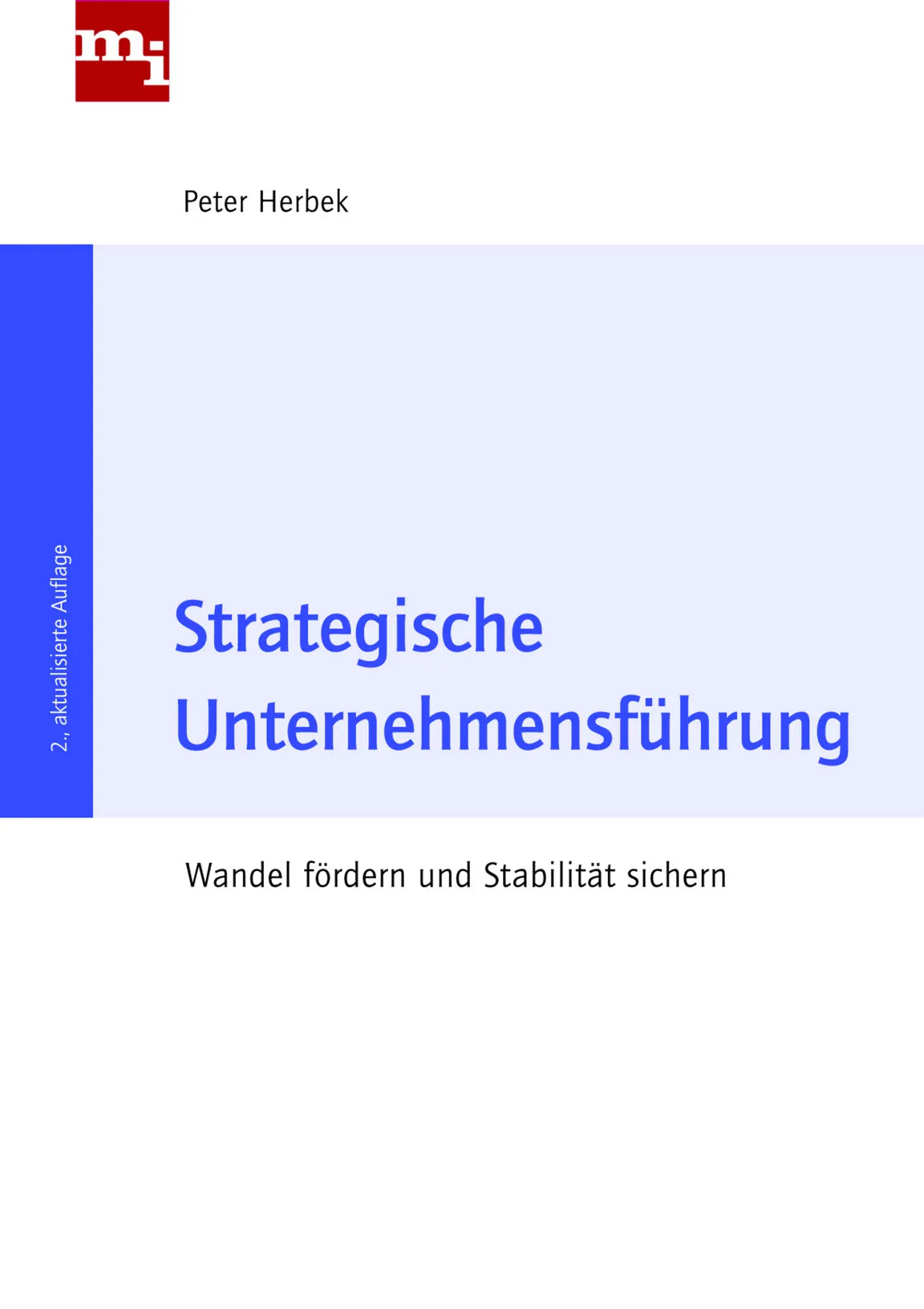 Buchcover von 'Strategische Unternehmensführung' - Taschenbuch von Peter Dr. Herbek
