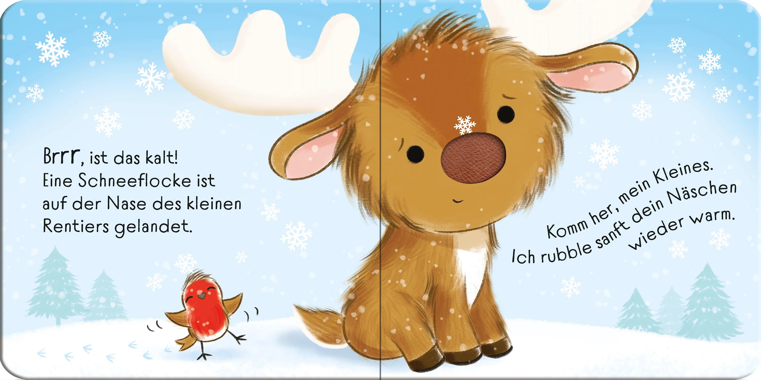 Detailansicht: Streichle das kleine Rentier (Hardcover)