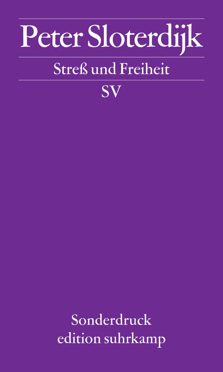Buchcover von 'Streß und Freiheit' - Taschenbuch von Peter Sloterdijk