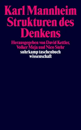 Buchcover von 'Strukturen des Denkens' - Taschenbuch von Karl Mannheim