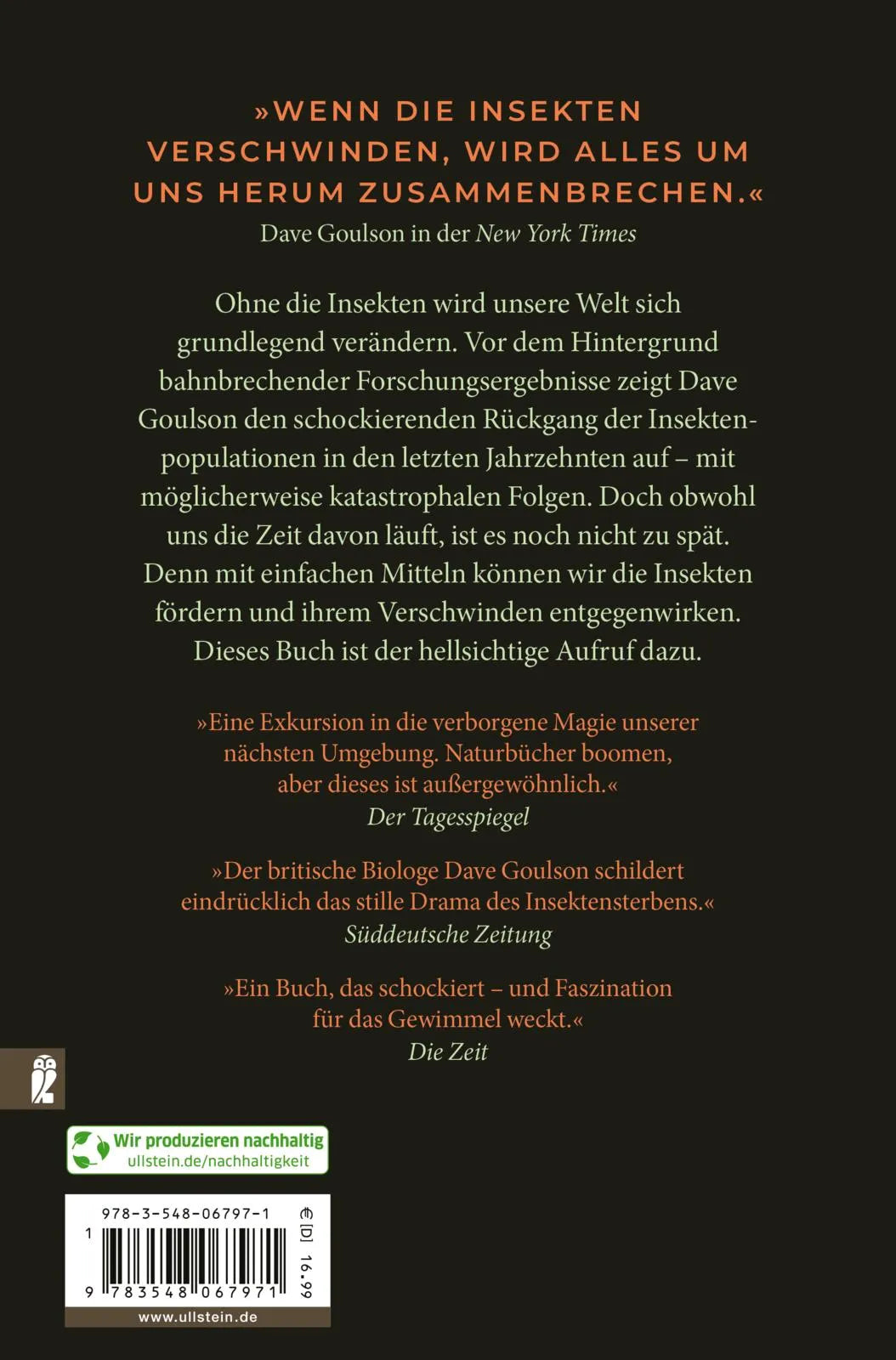 Rückseite: Stumme Erde (Taschenbuch)